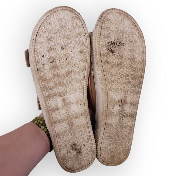 Muk Luks Metallic Buckle Sandals Jaycee Slip-On Size 10 Resort Vacation Boho - Picture 7 of 7